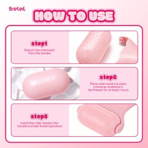 Breteil Wholesale Skincare Ice Therapy Device Facial Soothing Lifting Anti-Wrinkle Cold Therapy Ice Stick Facial Massage Roller - 图片 8