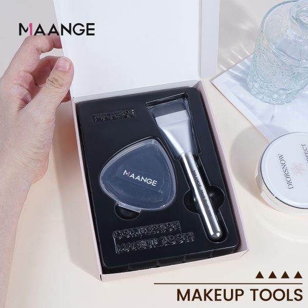 New Makeup Brushes Set High Quality Soft Synthetic Bristles Cosmetics Tools Mask Make Up Brush Triangle Puff Makeup brushes