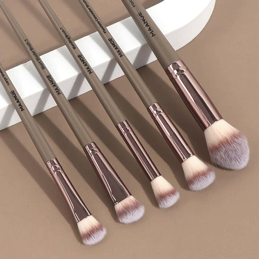 MAANGE 20PCS Professional Synthetic Makeup Brush Set Private Label &Customizable Facial Professional Makeup Brush Set - 图片 2