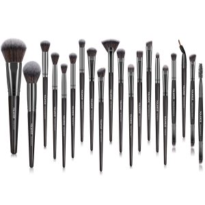 MAANGE  20pcs Makeup Brushes Kits Cosmetic Black Private Label Foundation Blush Contouring Eyeshadow Brush Makeup Brush Set