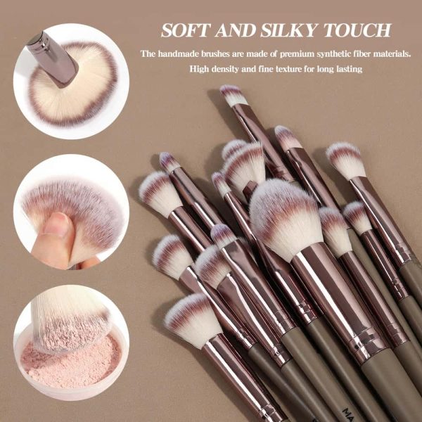 MAANGE 20PCS Professional Synthetic Makeup Brush Set Private Label &Customizable Facial Professional Makeup Brush Set
