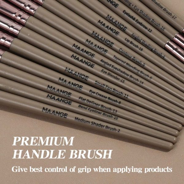 MAANGE 20PCS Professional Synthetic Makeup Brush Set Private Label &Customizable Facial Professional Makeup Brush Set