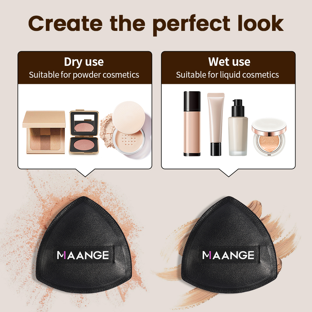 New Makeup Brushes Set High Quality Soft Synthetic Bristles Cosmetics Tools Mask Make Up Brush  Triangle Puff Makeup brushes - 图片 4