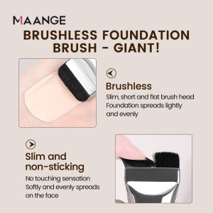 New Makeup Brushes Set High Quality Soft Synthetic Bristles Cosmetics Tools Mask Make Up Brush  Triangle Puff Makeup brushes - 图片 5