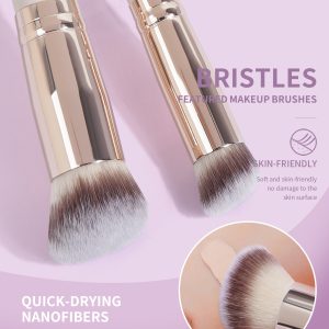 MAANGE Luxury 2PCs  Makeup Brush Foundation Concealer Blush Brush Private Label ODM&OEM Professional Makeup Brush Set - 图片 3