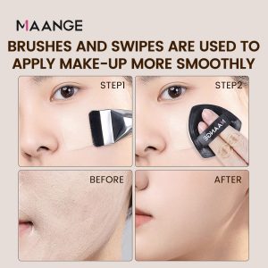 New Makeup Brushes Set High Quality Soft Synthetic Bristles Cosmetics Tools Mask Make Up Brush  Triangle Puff Makeup brushes - 图片 6