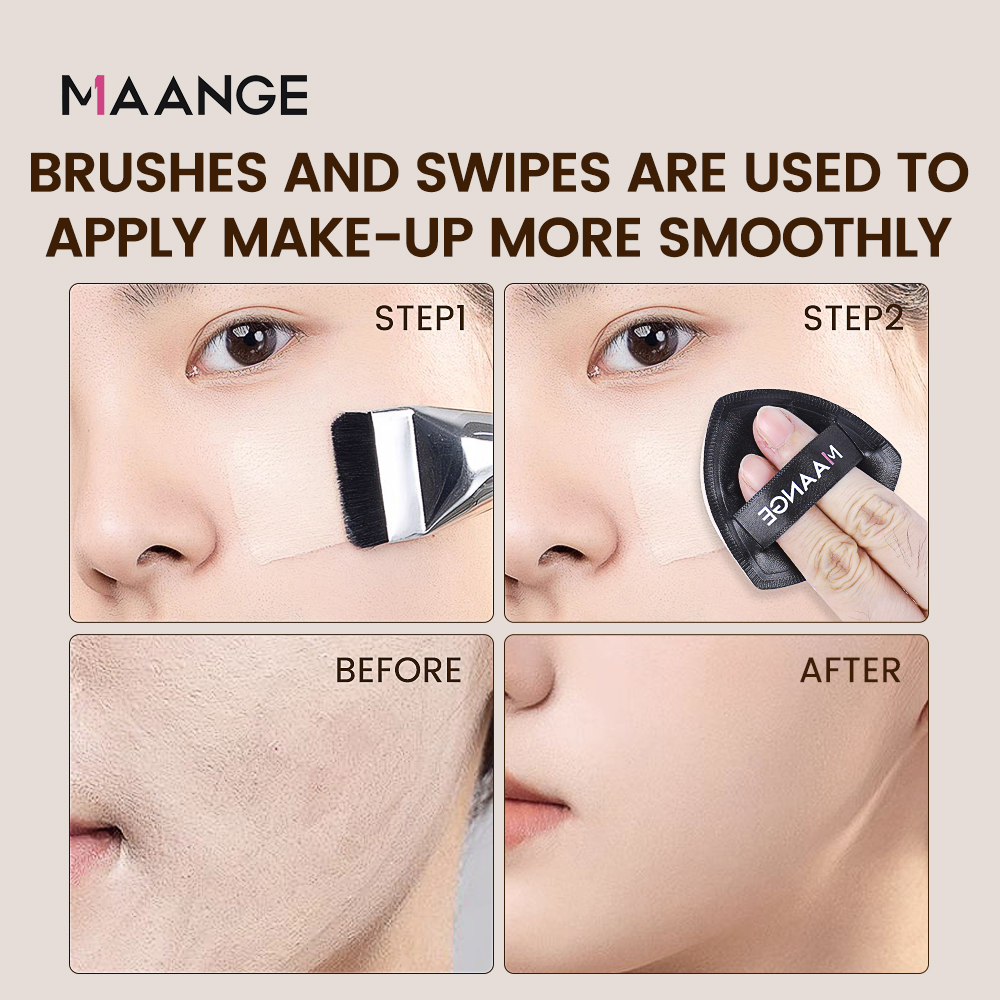 New Makeup Brushes Set High Quality Soft Synthetic Bristles Cosmetics Tools Mask Make Up Brush  Triangle Puff Makeup brushes - 图片 6
