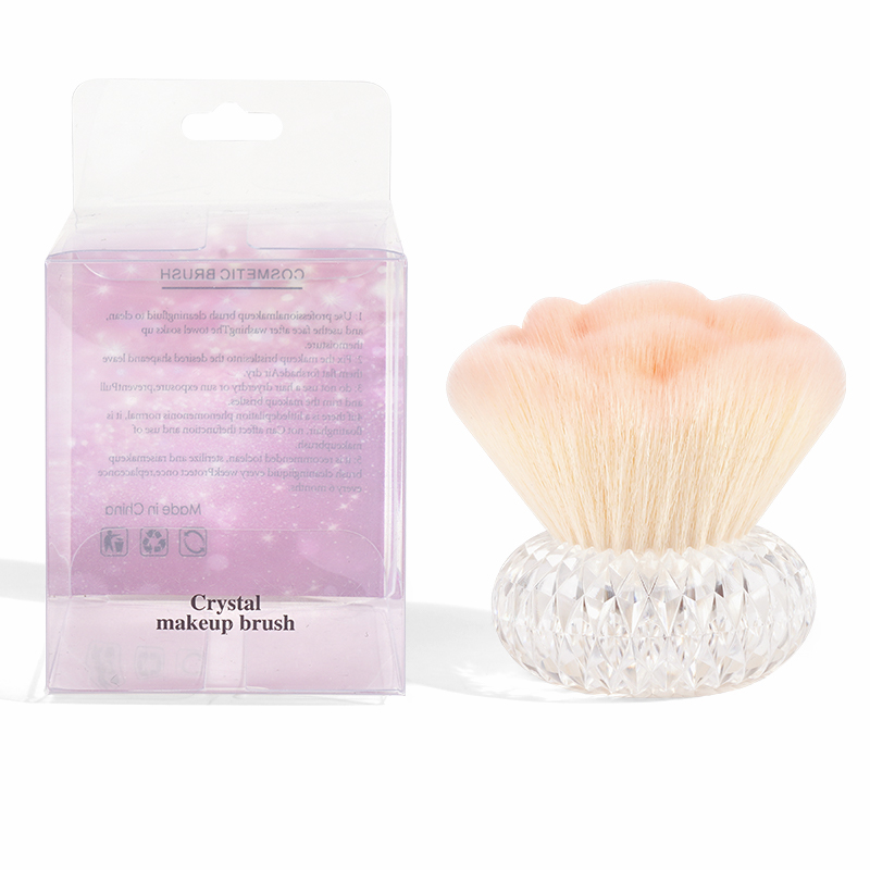 MAANGE New Arrival Wholesale Flower-shaped Crystal Nail Dust Brush Is Used for Dust Removal Cleaning Nail Brush - 图片 1