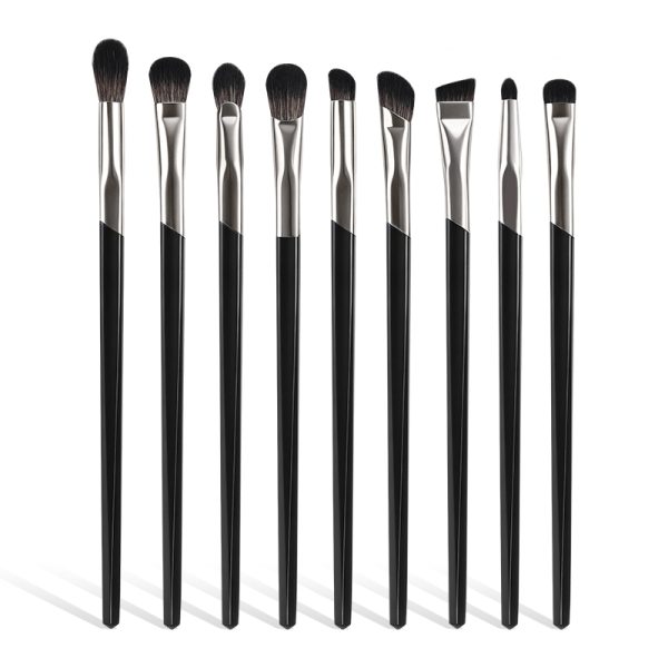 MAANGE 9pcs Eye Brushes Set Eyeshadow Concealer Under-eye Concealer Eyeliner Eyebrow Pencil Brush Professionnel Makeup Brush Set