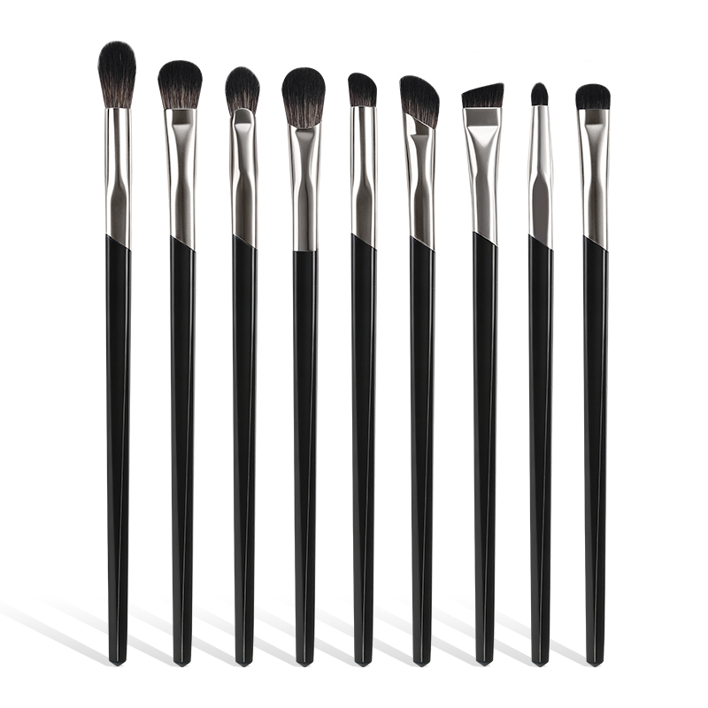 MAANGE 9pcs Eye Brushes Set Eyeshadow Concealer Under-eye Concealer Eyeliner Eyebrow Pencil Brush Professionnel Makeup Brush Set - 图片 1