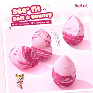 MAANGE New Arrival Makeup Sponge Foundation Concealer Primer Highlighter Liquid/Cream Blush  Facial Makeup Sponge Set - 图片 2