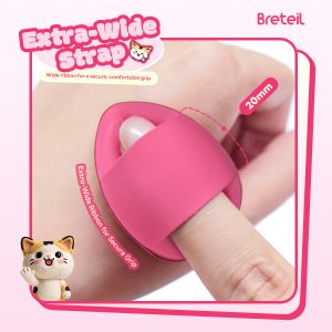 Breteil Wholesale  7PCS Thumb Puff Powder Puff Loose Sponge Washable  Soft Cotton Puff Teardrop-shaped 7PCS Thumb Puff - 图片 3