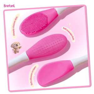 MAANGE Double Side Cute Bear Silicone Lip Brush Exfoliating Nose Clean Blackhead Removal Brushes Cream Spatula Silicone Rod - 图片 4