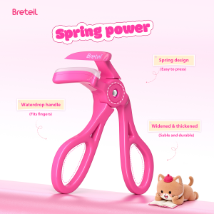 Breteil Professional Eyelash Curler Makeup Eyelash Curler Lady Women Nature Eyelash Handle Curl Long-lasting Eyelash Curler - 图片 3