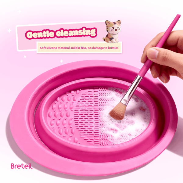 Breteil Wholesale Cosmetic Brush Cleaners Silicone Cleaners Cosmetic Cleaners Makeup Sponge Cleaner Makeup Brush Cleaner