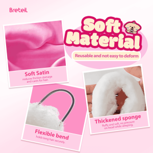 Breteil Wholesale Heatless Hair Curling Set Hair Clips Scrunchies No Heat Damage Hair Styling KitSoft Sleeping Hair Curlers - 图片 4