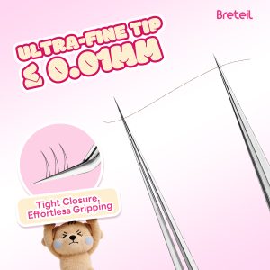 Breteil 3-Piece Ultra-fine Cell Pimples Blackhead Clip Tweezers Beauty Salon Special Scraping Artifact Acne Needle Tool - 图片 4