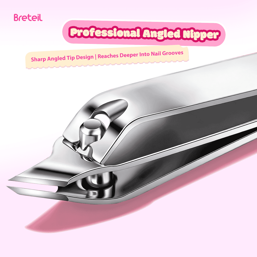 Breteil Wholesale 4-Piece Stainless Steel Nail Clippers & Trimmer Box-Portable Professional Durable Nail Clippers Set - 图片 5