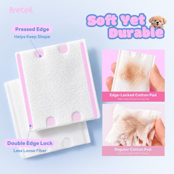 Breteil Wholesale Beauty Makeup Remover Pads Suitable  Dry and Wet Use Beauty Salons Facial Makeup Remover Pads