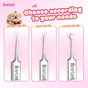 Breteil 3-Piece Ultra-fine Cell Pimples Blackhead Clip Tweezers Beauty Salon Special Scraping Artifact Acne Needle Tool - 图片 5