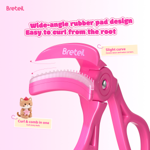 Breteil Professional Eyelash Curler Makeup Eyelash Curler Lady Women Nature Eyelash Handle Curl Long-lasting Eyelash Curler - 图片 4