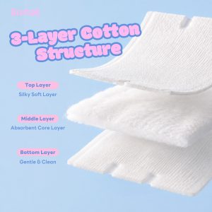 Breteil Wholesale Beauty Makeup Remover Pads Suitable  Dry and Wet Use Beauty Salons Facial Makeup Remover Pads - 图片 4