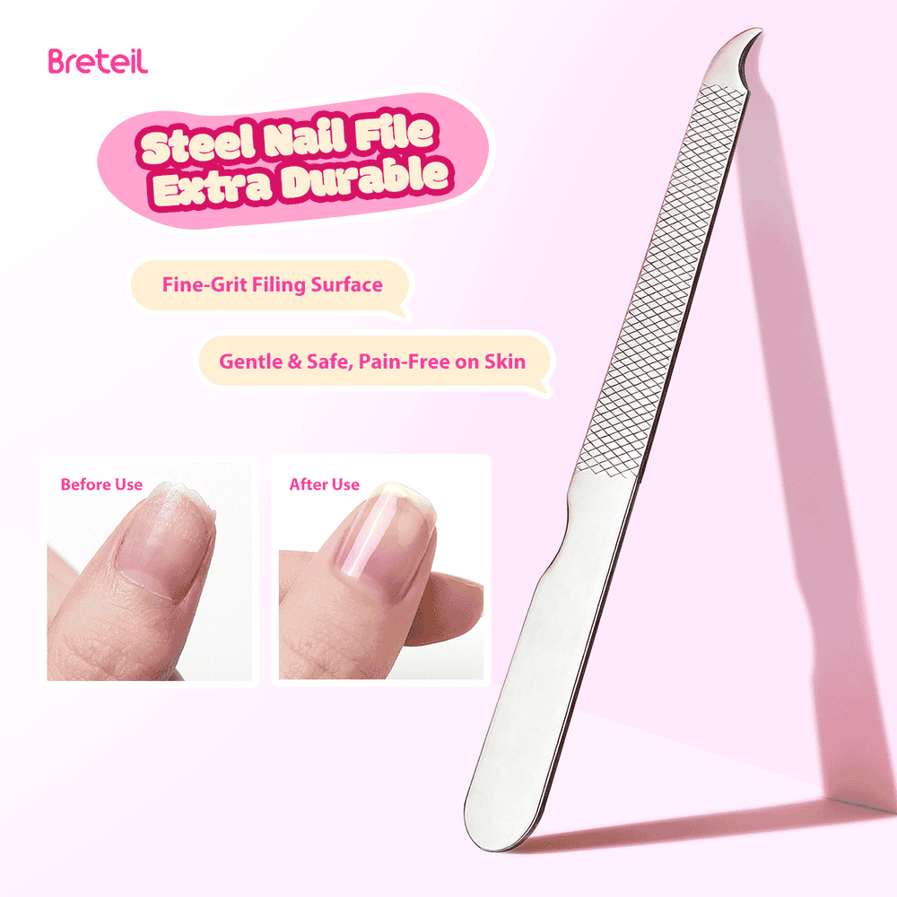Breteil Wholesale 4-Piece Stainless Steel Nail Clippers & Trimmer Box-Portable Professional Durable Nail Clippers Set - 图片 7