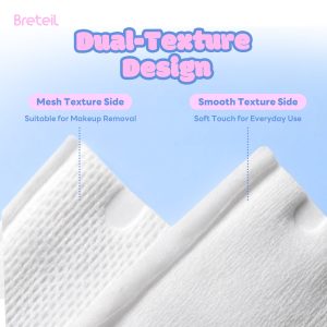 Breteil Wholesale Beauty Makeup Remover Pads Suitable  Dry and Wet Use Beauty Salons Facial Makeup Remover Pads - 图片 5