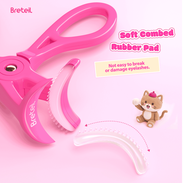 Breteil Professional Eyelash Curler Makeup Eyelash Curler Lady Women Nature Eyelash Handle Curl Long-lasting Eyelash Curler