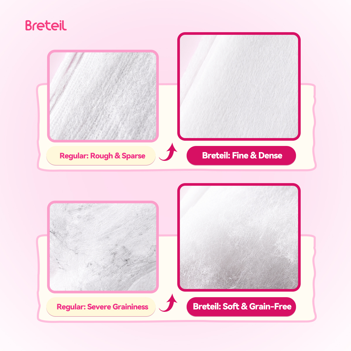 MAANGE Wholesale Facial Makeup Remover Pads 150-500pcs Single-Layer Thin Lint-Free Suitable Both Dry Wet Use Makeup Remover Pads - 图片 9