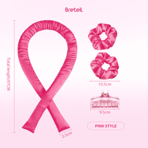 Breteil Wholesale Heatless Hair Curling Set Hair Clips Scrunchies No Heat Damage Hair Styling KitSoft Sleeping Hair Curlers - 图片 8
