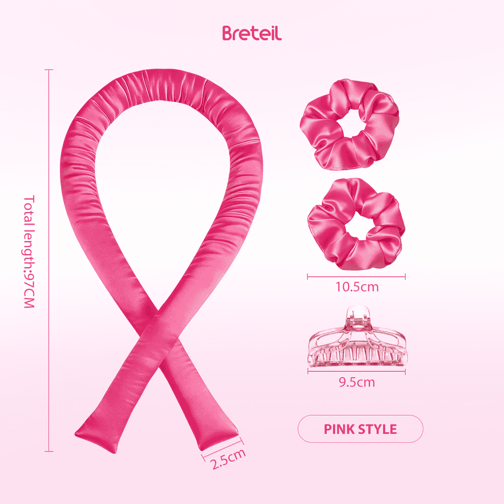 Breteil Wholesale Heatless Hair Curling Set Hair Clips Scrunchies No Heat Damage Hair Styling KitSoft Sleeping Hair Curlers - 图片 8