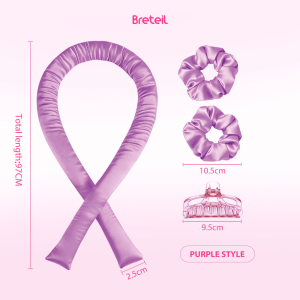 Breteil Wholesale Heatless Hair Curling Set Hair Clips Scrunchies No Heat Damage Hair Styling KitSoft Sleeping Hair Curlers - 图片 9