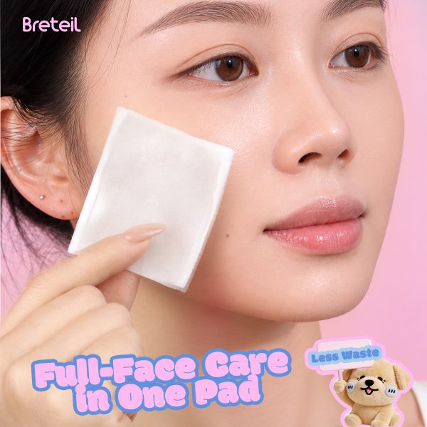 Breteil Wholesale Beauty Makeup Remover Pads Suitable  Dry and Wet Use Beauty Salons Facial Makeup Remover Pads