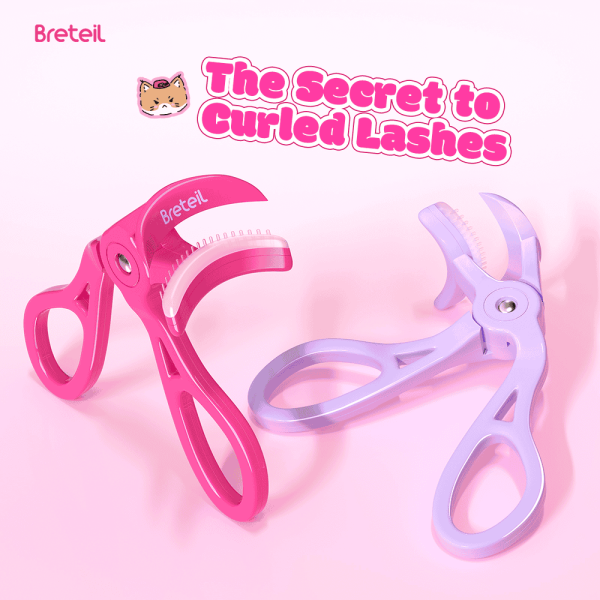Breteil Professional Eyelash Curler Makeup Eyelash Curler Lady Women Nature Eyelash Handle Curl Long-lasting Eyelash Curler