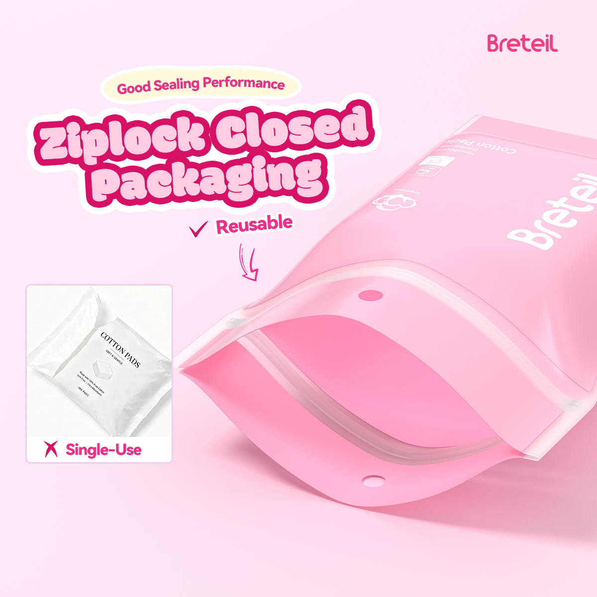 MAANGE Wholesale Facial Makeup Remover Pads 150-500pcs Single-Layer Thin Lint-Free Suitable Both Dry Wet Use Makeup Remover Pads - 图片 11
