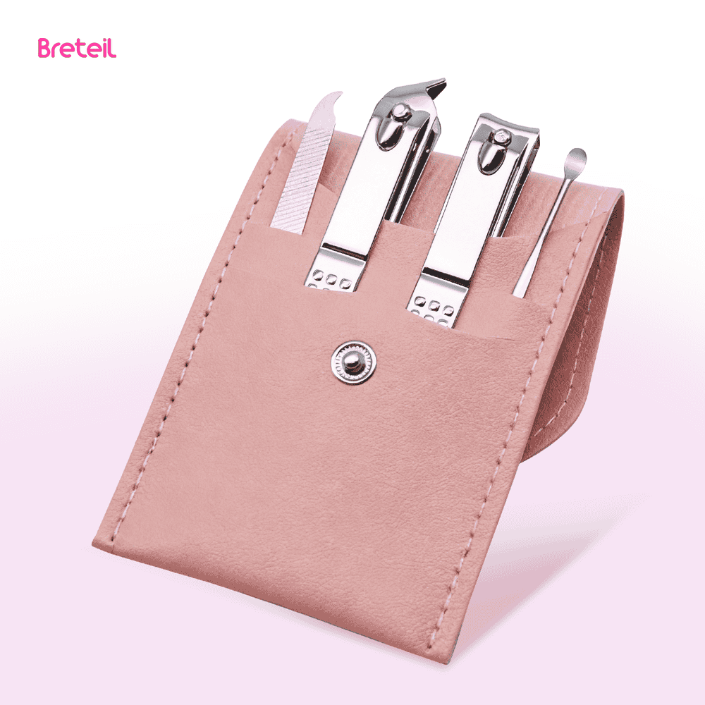 Breteil Wholesale 4-Piece Stainless Steel Nail Clippers & Trimmer Box-Portable Professional Durable Nail Clippers Set - 图片 10