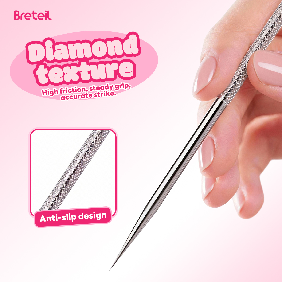 Breteil Wholesale  4-Piece Stainless Steel Facial Acne & Blackhead Removal Kit Wholesale 4pcs Acne Extraction Tools Case - 图片 10