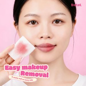Breteil Pearl Pattern Cotton Pads for Deep Cleansing, Suitable for Both Dry and Wet Compresses, Makeup Remover Pads - 图片 3
