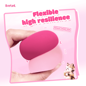 Breteil Makeup Sponge Soft Touch Facial Foundation Blending Beauty Cosmetic Puff Makeup Sponge Set Portable Travel Beauty Sponge - 图片 3