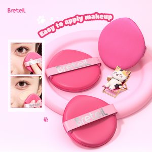 Breteil Wholesale  3PCS Powder Puff Loose Sponge Washable Powder Cosmetic Soft Cotton Puff Teardrop-shaped 7PCS Powder Puff - 图片 4