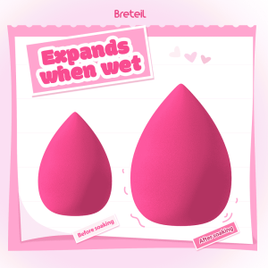 Breteil Makeup Sponge Soft Touch Facial Foundation Blending Beauty Cosmetic Puff Makeup Sponge Set Portable Travel Beauty Sponge - 图片 5