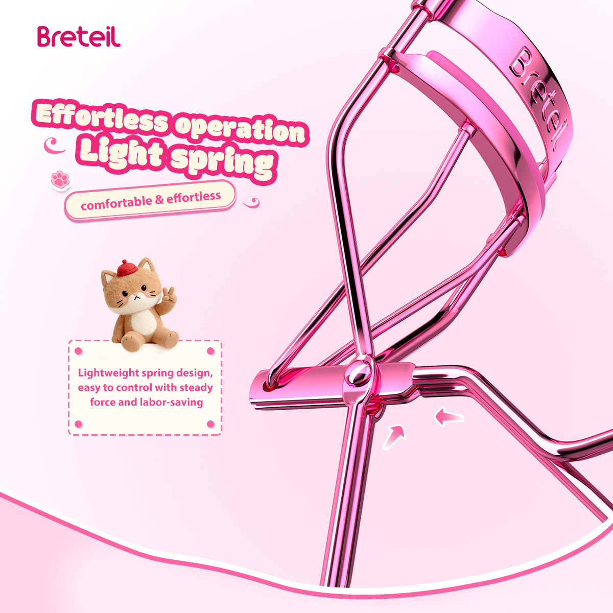 MAANGE Customized OEM&ODM New Arrival  Private Label Eyelash Curler - Natural Curling Stainless Steel Portable Eyelash Curler - 图片 6