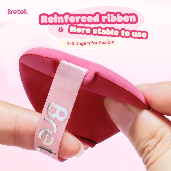 Breteil Wholesale  3PCS Powder Puff Loose Sponge Washable Powder Cosmetic Soft Cotton Puff Teardrop-shaped 7PCS Powder Puff