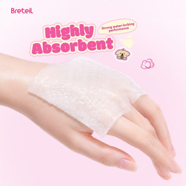 Breteil Pearl Pattern Cotton Pads for Deep Cleansing, Suitable for Both Dry and Wet Compresses, Makeup Remover Pads