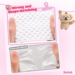 Breteil Wholesale Double-Sided Diamond-Shaped Cotton Pads Extra Large Thick Soft Skin-Friendly Suitable for Wet Compresses - 图片 8