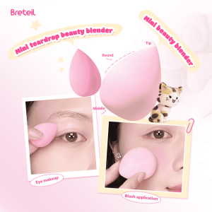 Breteil Makeup Sponge Soft Touch Facial Foundation Blending Beauty Cosmetic Puff Makeup Sponge Set Portable Travel Beauty Sponge - 图片 7