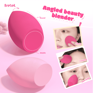 Breteil Makeup Sponge Soft Touch Facial Foundation Blending Beauty Cosmetic Puff Makeup Sponge Set Portable Travel Beauty Sponge - 图片 8