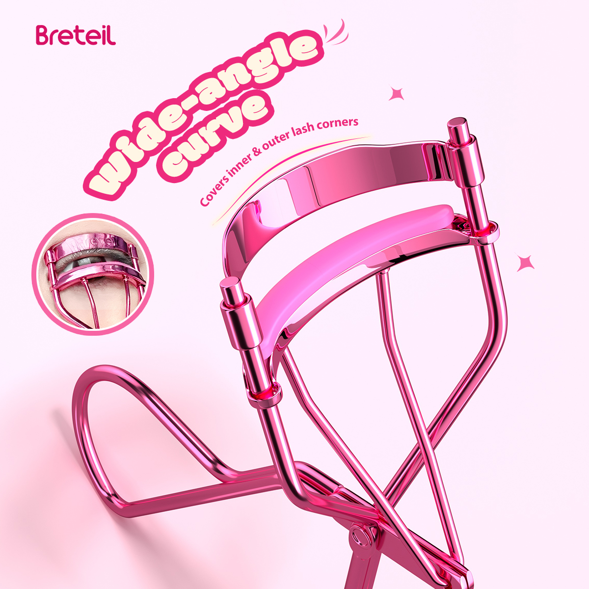 MAANGE Customized OEM&ODM New Arrival  Private Label Eyelash Curler - Natural Curling Stainless Steel Portable Eyelash Curler - 图片 9