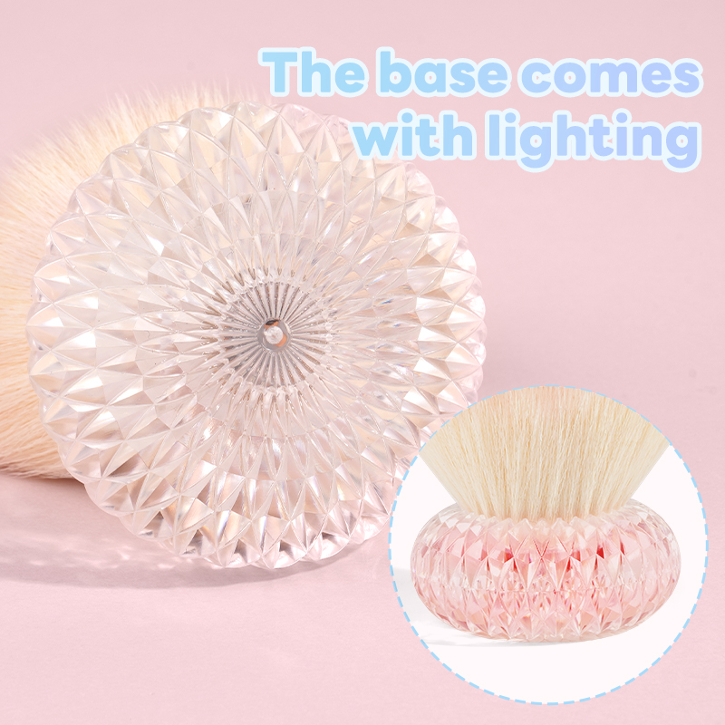 MAANGE New Arrival Wholesale Flower-shaped Crystal Nail Dust Brush Is Used for Dust Removal Cleaning Nail Brush - 图片 6
